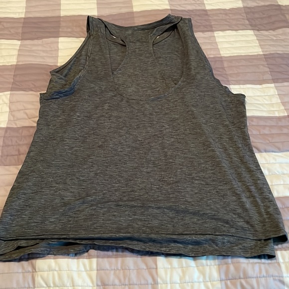 Athleta grey tank top layer look back M - Picture 3 of 4